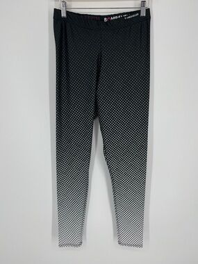 Bombsheller Half-Tone Small Dots Leggings Women’s Size XL in Black & White Ombré